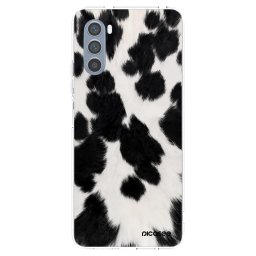 Átlátszó szilikon tok az alábbi mobiltelefonokra Motorola Moto G62 - Black Moo