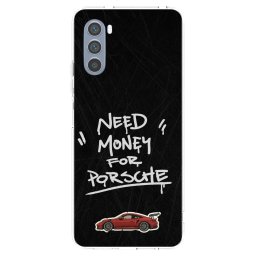 Átlátszó szilikon tok az alábbi mobiltelefonokra Motorola Moto G62 - Dark Racer