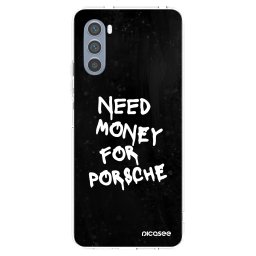 Átlátszó szilikon tok az alábbi mobiltelefonokra Motorola Moto G62 - Black Dollar