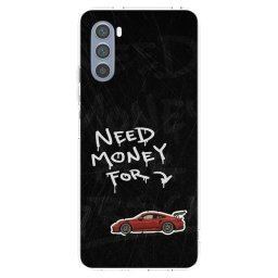 Átlátszó szilikon tok az alábbi mobiltelefonokra Motorola Moto G62 - Track Mode