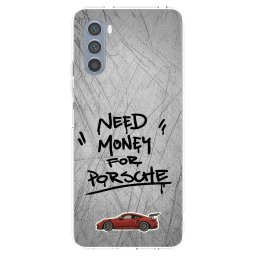 Átlátszó szilikon tok az alábbi mobiltelefonokra Motorola Moto G62 - Grey Drift