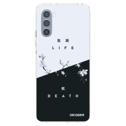 Átlátszó szilikon tok az alábbi mobiltelefonokra Motorola Moto G62 - Life - Death