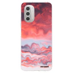 Átlátszó szilikon tok az alábbi mobiltelefonokra Motorola Moto G51 - Sunset