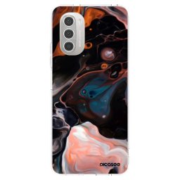 Átlátszó szilikon tok az alábbi mobiltelefonokra Motorola Moto G51 - Cream