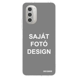 Átlátszó szilikon tok az alábbi mobiltelefonokra Motorola Moto G51 - Saját fotó/motívum
