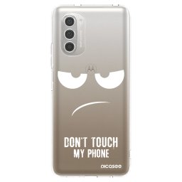 Átlátszó szilikon tok az alábbi mobiltelefonokra Motorola Moto G51 - Don't Touch My Phone