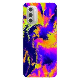 Átlátszó szilikon tok az alábbi mobiltelefonokra Motorola Moto G51 - Burn