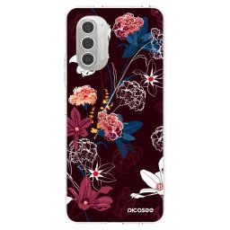 Átlátszó szilikon tok az alábbi mobiltelefonokra Motorola Moto G51 - Dark Meadow