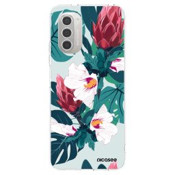 Átlátszó szilikon tok az alábbi mobiltelefonokra Motorola Moto G51 - Rhododendron