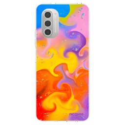 Átlátszó szilikon tok az alábbi mobiltelefonokra Motorola Moto G51 - Bubbles
