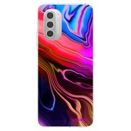 Átlátszó szilikon tok az alábbi mobiltelefonokra Motorola Moto G51 - Electric
