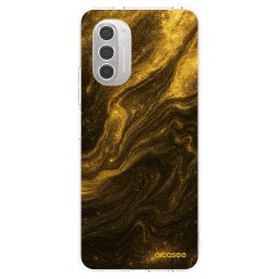 Átlátszó szilikon tok az alábbi mobiltelefonokra Motorola Moto G51 - Black
