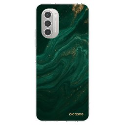 Átlátszó szilikon tok az alábbi mobiltelefonokra Motorola Moto G51 - Green