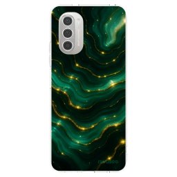 Átlátszó szilikon tok az alábbi mobiltelefonokra Motorola Moto G51 - Emerald