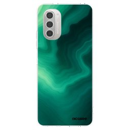 Átlátszó szilikon tok az alábbi mobiltelefonokra Motorola Moto G51 - Malachite