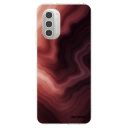 Átlátszó szilikon tok az alábbi mobiltelefonokra Motorola Moto G51 - Rouge