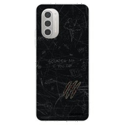 Átlátszó szilikon tok az alábbi mobiltelefonokra Motorola Moto G51 - SCRATCH