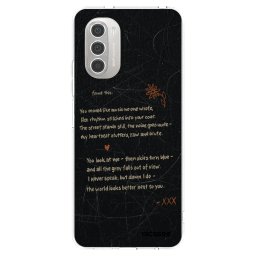 Átlátszó szilikon tok az alábbi mobiltelefonokra Motorola Moto G51 - POET