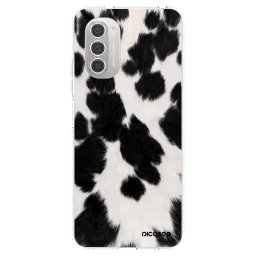 Átlátszó szilikon tok az alábbi mobiltelefonokra Motorola Moto G51 - Black Moo