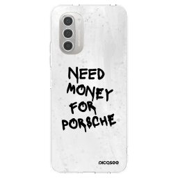 Átlátszó szilikon tok az alábbi mobiltelefonokra Motorola Moto G51 - White Dollar