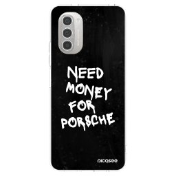 Átlátszó szilikon tok az alábbi mobiltelefonokra Motorola Moto G51 - Black Dollar