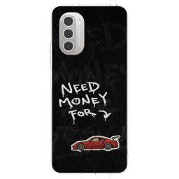 Átlátszó szilikon tok az alábbi mobiltelefonokra Motorola Moto G51 - Track Mode