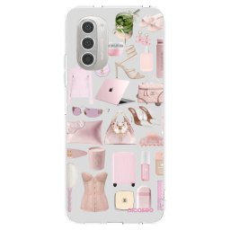 Átlátszó szilikon tok az alábbi mobiltelefonokra Motorola Moto G51 - Glam Babe