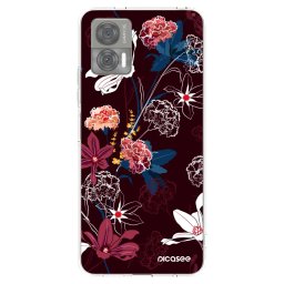 Átlátszó szilikon tok az alábbi mobiltelefonokra Motorola Edge 30 Neo - Dark Meadow