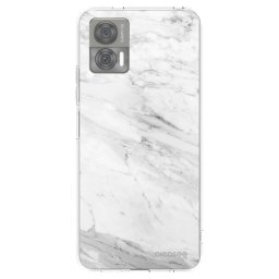 Átlátszó szilikon tok az alábbi mobiltelefonokra Motorola Edge 30 Neo - White marble
