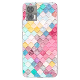 Átlátszó szilikon tok az alábbi mobiltelefonokra Motorola Edge 30 Neo - Colorful roof