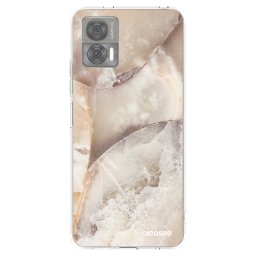 Átlátszó szilikon tok az alábbi mobiltelefonokra Motorola Edge 30 Neo - Cream marble