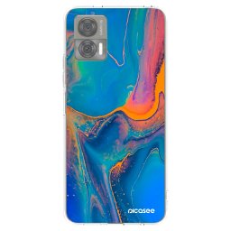 Átlátszó szilikon tok az alábbi mobiltelefonokra Motorola Edge 30 Neo - Rainbow