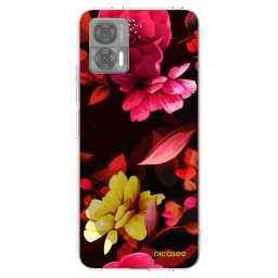 Átlátszó szilikon tok az alábbi mobiltelefonokra Motorola Edge 30 Neo - Dark Peonny