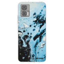 Átlátszó szilikon tok az alábbi mobiltelefonokra Motorola Edge 30 Neo - Organic blue