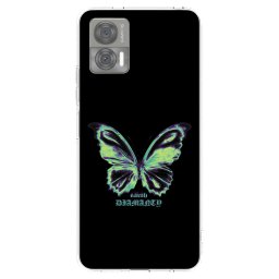 Átlátszó szilikon tok az alábbi mobiltelefonokra Motorola Edge 30 Neo - Diamanty Blue