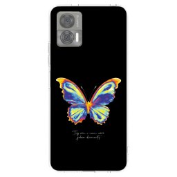 Átlátszó szilikon tok az alábbi mobiltelefonokra Motorola Edge 30 Neo - Diamanty Black