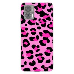 Átlátszó szilikon tok az alábbi mobiltelefonokra Motorola Edge 30 Neo - Pink Tiger