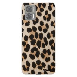 Átlátszó szilikon tok az alábbi mobiltelefonokra Motorola Edge 30 Neo - Brown Tiger