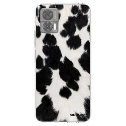 Átlátszó szilikon tok az alábbi mobiltelefonokra Motorola Edge 30 Neo - Black Moo
