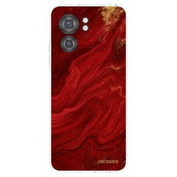 Átlátszó szilikon tok az alábbi mobiltelefonokra Motorola Edge 40 - Red
