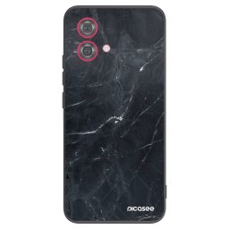 Fekete szilikon tok az alábbi mobiltelefonokra Motorola Moto G84 5G - Black marble