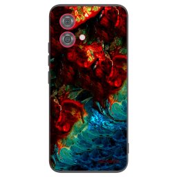 Fekete szilikon tok az alábbi mobiltelefonokra Motorola Moto G84 5G - Universe
