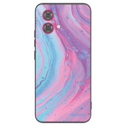 Fekete szilikon tok az alábbi mobiltelefonokra Motorola Moto G84 5G - Pink liquid