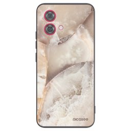 Fekete szilikon tok az alábbi mobiltelefonokra Motorola Moto G84 5G - Cream marble