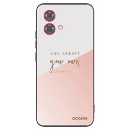 Fekete szilikon tok az alábbi mobiltelefonokra Motorola Moto G84 5G - You create your own opportunities