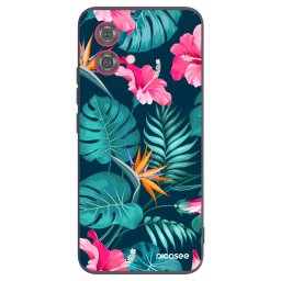 Fekete szilikon tok az alábbi mobiltelefonokra Motorola Moto G84 5G - Pink Monstera