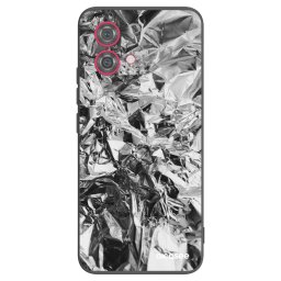 Fekete szilikon tok az alábbi mobiltelefonokra Motorola Moto G84 5G - Chrome