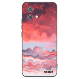 Fekete szilikon tok az alábbi mobiltelefonokra Motorola Moto G84 5G - Sunset