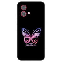 Fekete szilikon tok az alábbi mobiltelefonokra Motorola Moto G84 5G - Diamanty Purple