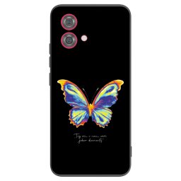 Fekete szilikon tok az alábbi mobiltelefonokra Motorola Moto G84 5G - Diamanty Black
